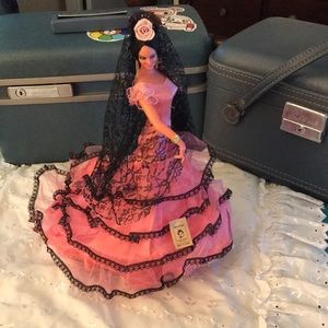Vintage '70s Marin Chiclana Hot Pink Flamenco Doll